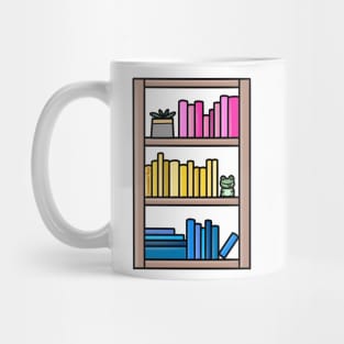 Subtle Pansexual Pride Bookcase Mug